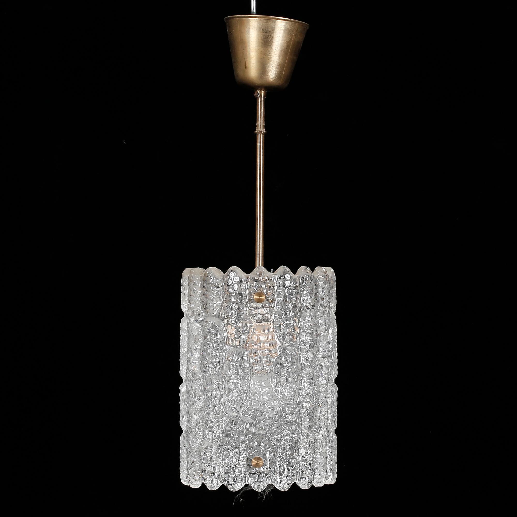TAKLAMPA, Carl Fagerlund, Orrefors, 1950-60-tal.