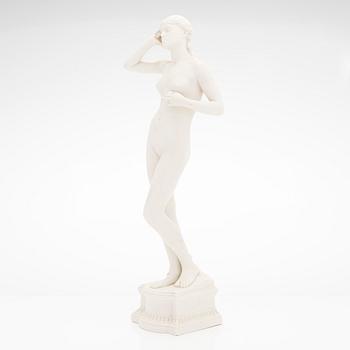 Per Hasselberg, efter, skulptur, "Snöklockan", Gustavsberg 1904.