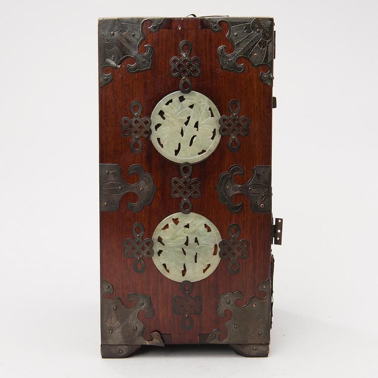 A Chinese jewellery box from the mid 20th Century.