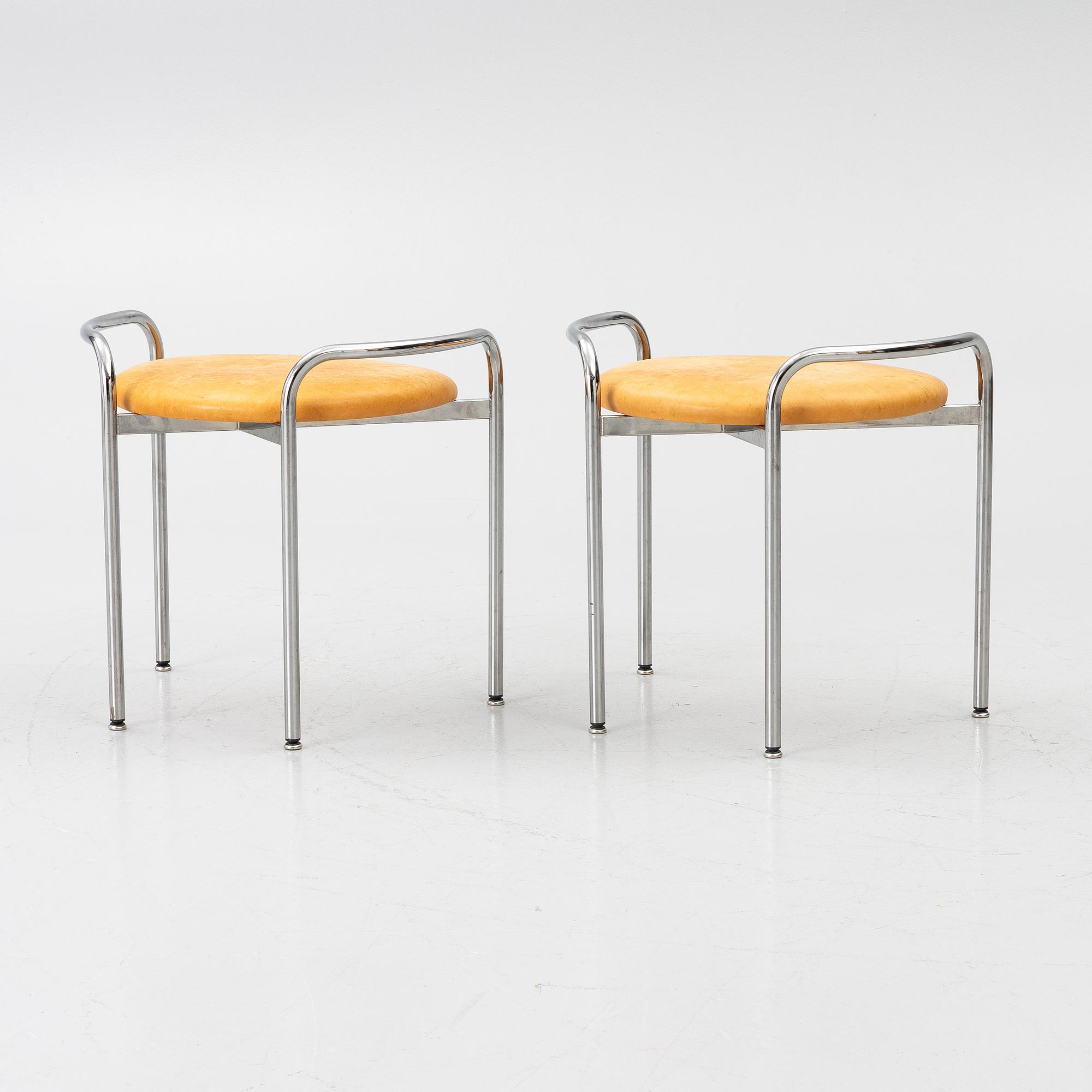 Karl-Johan Hjerling, stools, a pair, 2000s.