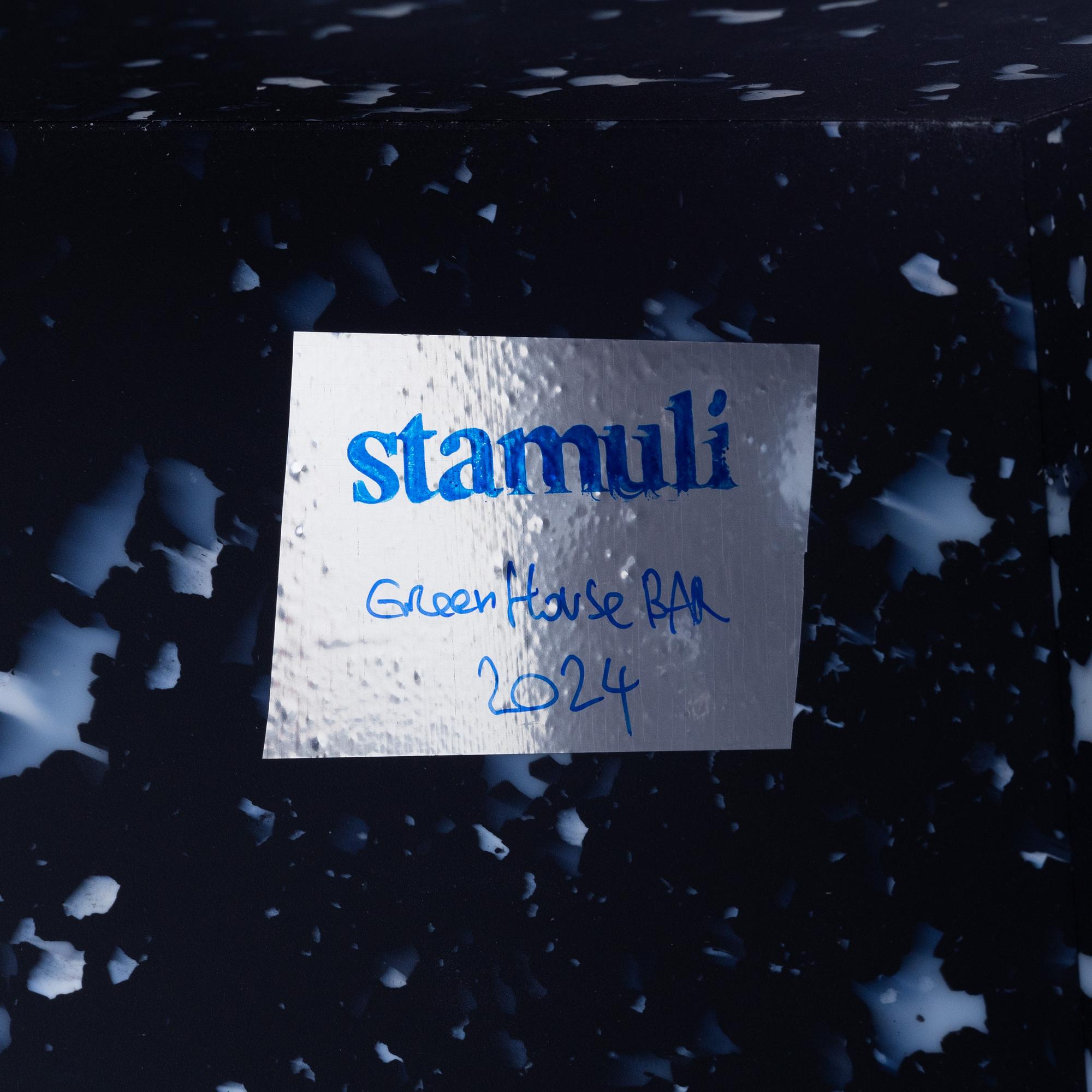 Stamuli, a pair of benches, Greenhouse Bar for Stockholm Furniture Fair 2024.