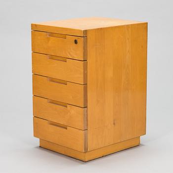 Aino Aalto, A mid-20th-century '297' drawer unit for O.Y. Huonekalu- ja Rakennustyötehdas A.B. Finland.