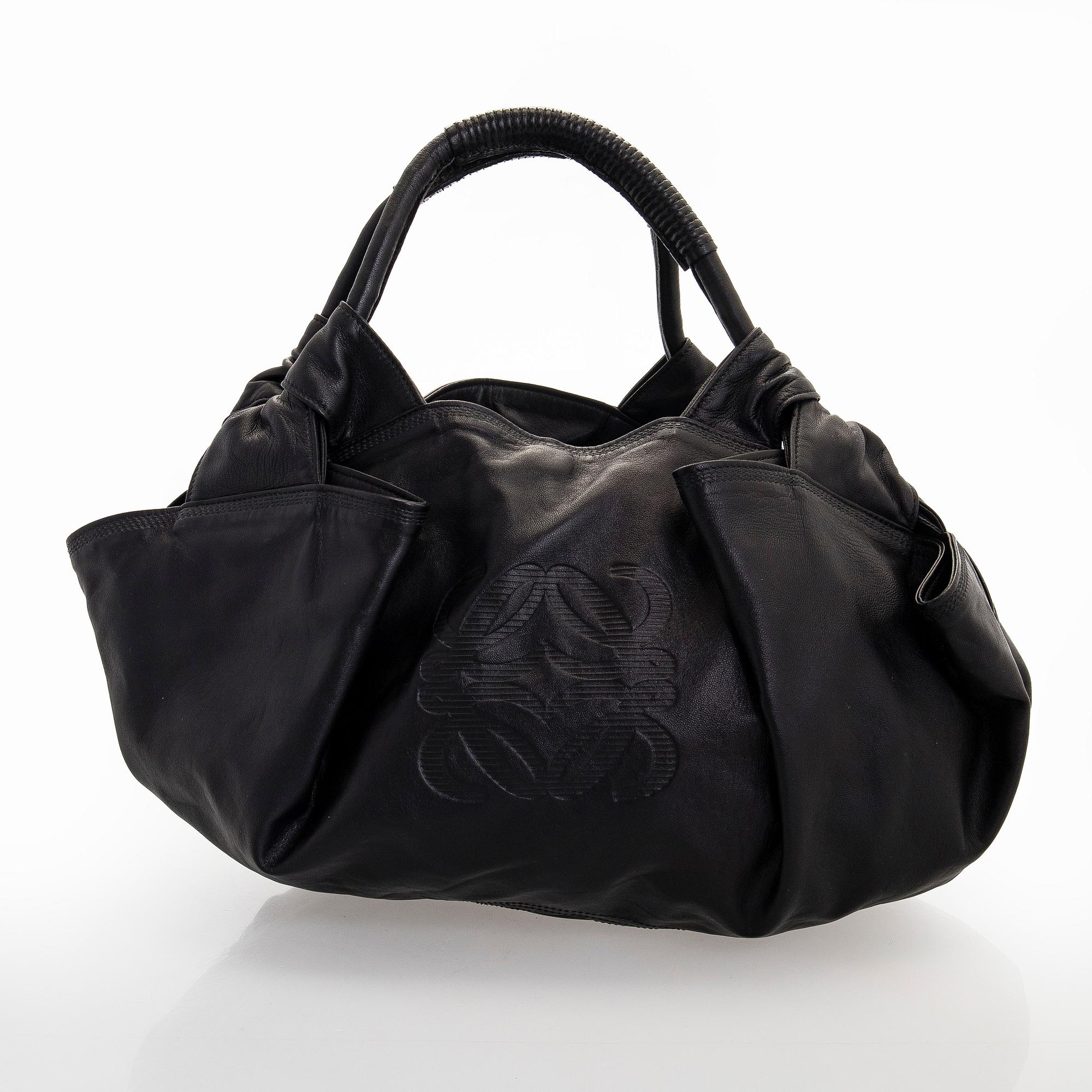 Loewe, a leather handbag.