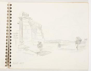 Lotte Laserstein, 4 skissböcker med blyertsteckningar.