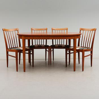 MATSALSMÖBEL, 5 delar, "Herrgården", Carl Malmsten, Bodafors, 1960-tal.