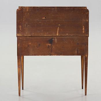 A Gustavian late 18th century secretaire attributed to  Jonas Hultsten (master in Stockholm 1773-1794).