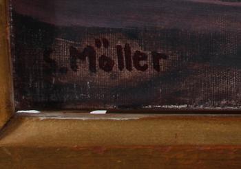MÖLLER, SIGURD. Olja på duk. Sign.