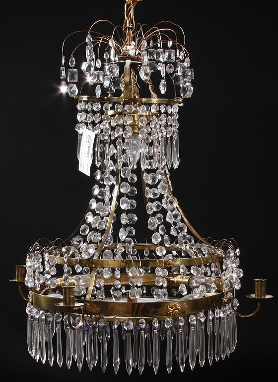 LJUSKRONA, sengustaviansk stil, 1800-tal. H 75.