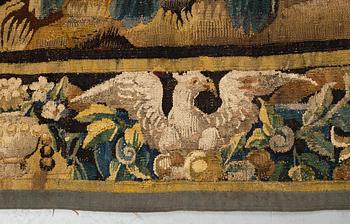 A tapestry, "Verdure", tapestry weave. 267,5-269,5 x 247-256 cm. Flanders 17th century.