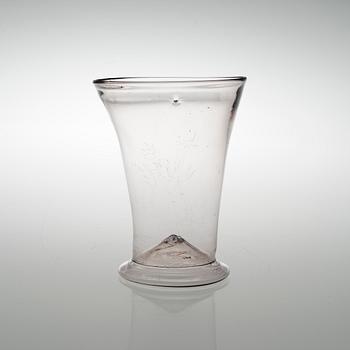 A GLASS BEAKER, late 18th century, probably Finland.