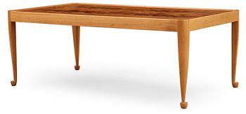 523. A Josef Frank mahogany sofa table, Svenskt Tenn, version of model 2073.
