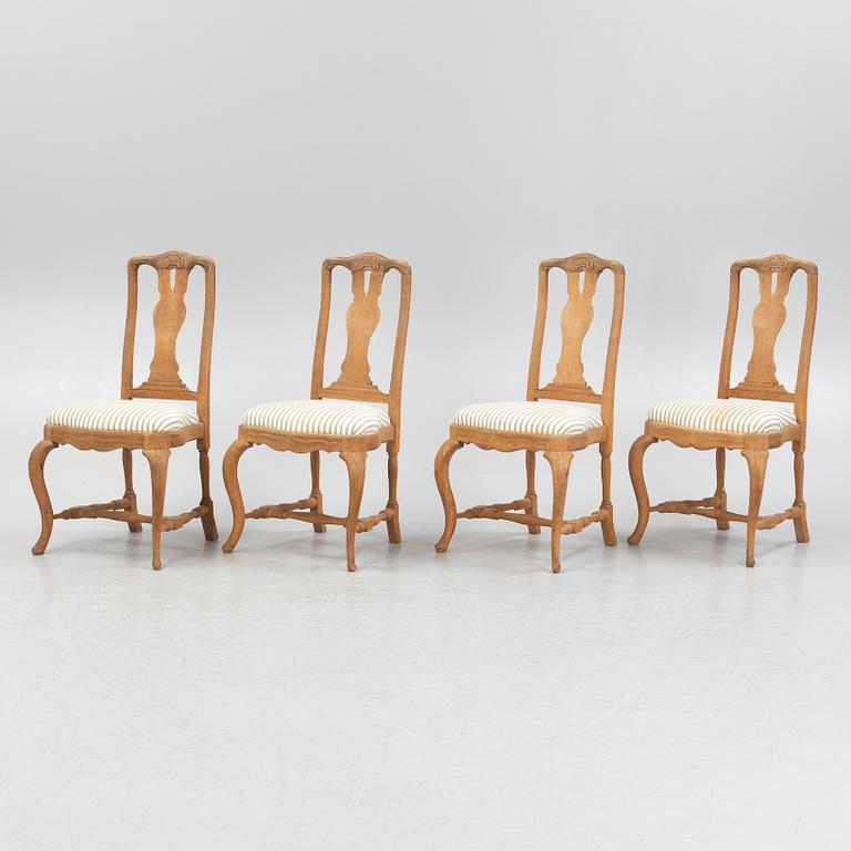 A set of four Rococo style chairs, first half of the 20th Century.