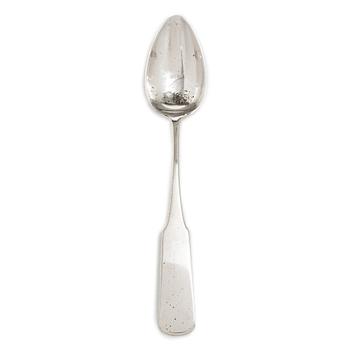 A silver spoon, mark of Frakman, assaymark Josef Sosnkowski, Warsaw, Poland, 1879.