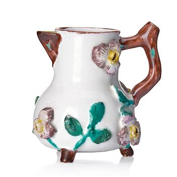 337. A Swedish Marieberg faience ewer, 18th Century.