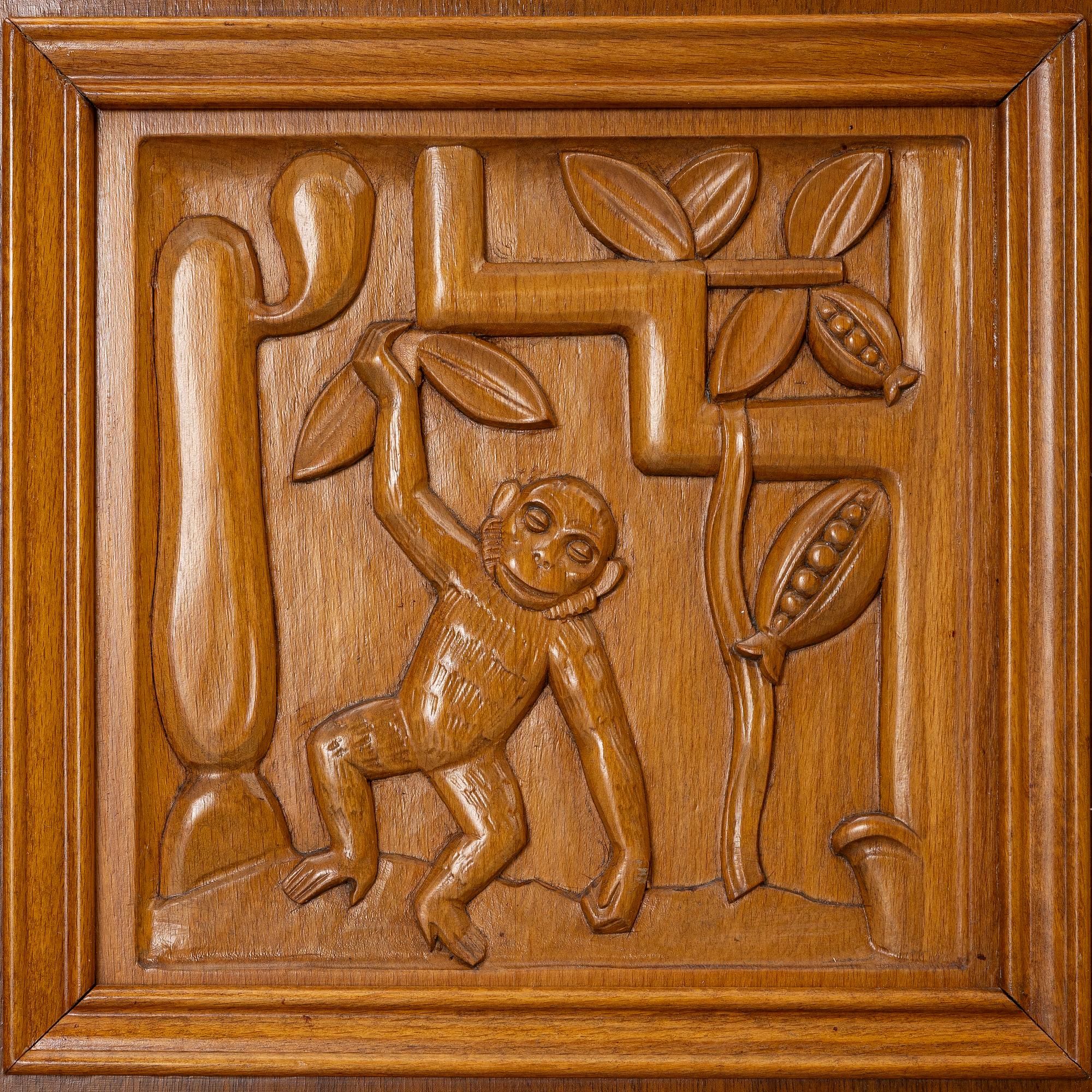 Eugen Höglund, a walnut cabinet, executed in his workshop in Vetlanda, Sweden 1950s.