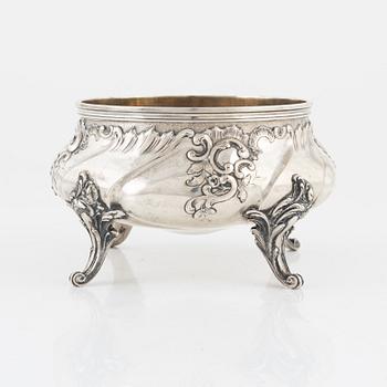 Lazarus Posen, skål, silver, Frankfurt, Tyskland, sent 1800-tal.