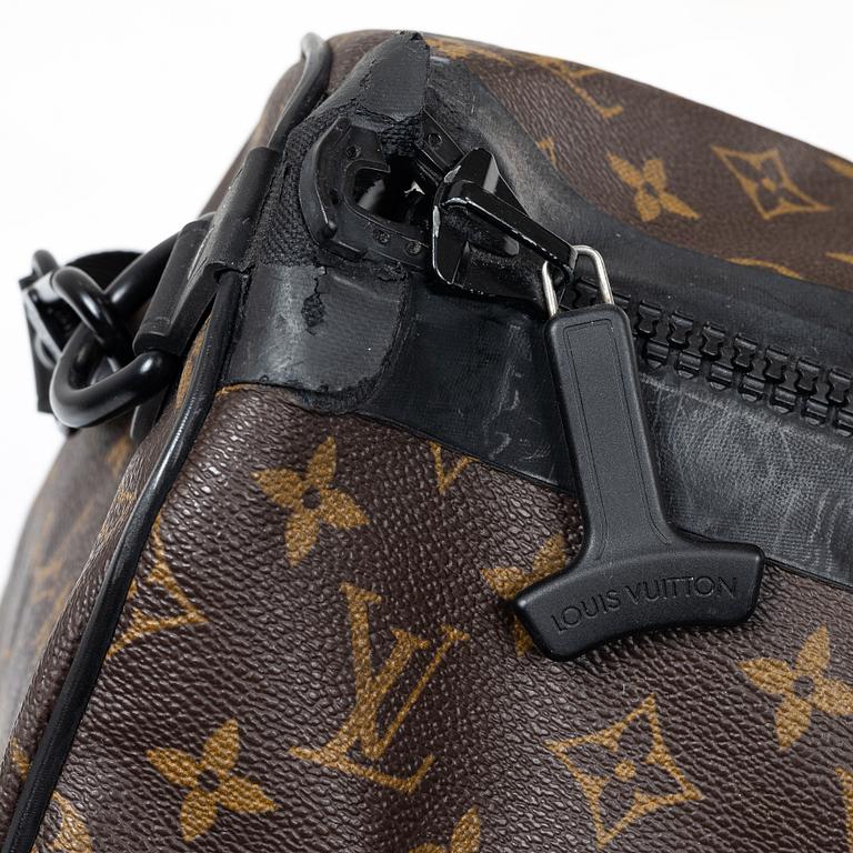 Louis Vuitton, weekender bag, “Macassar Waterproof Keepall 60 Bandoulière”.