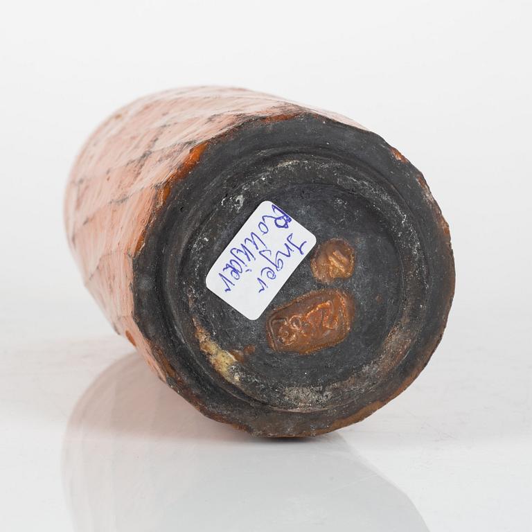 Inger Rokkjaer, a raku vase, Denmark, 2002.
