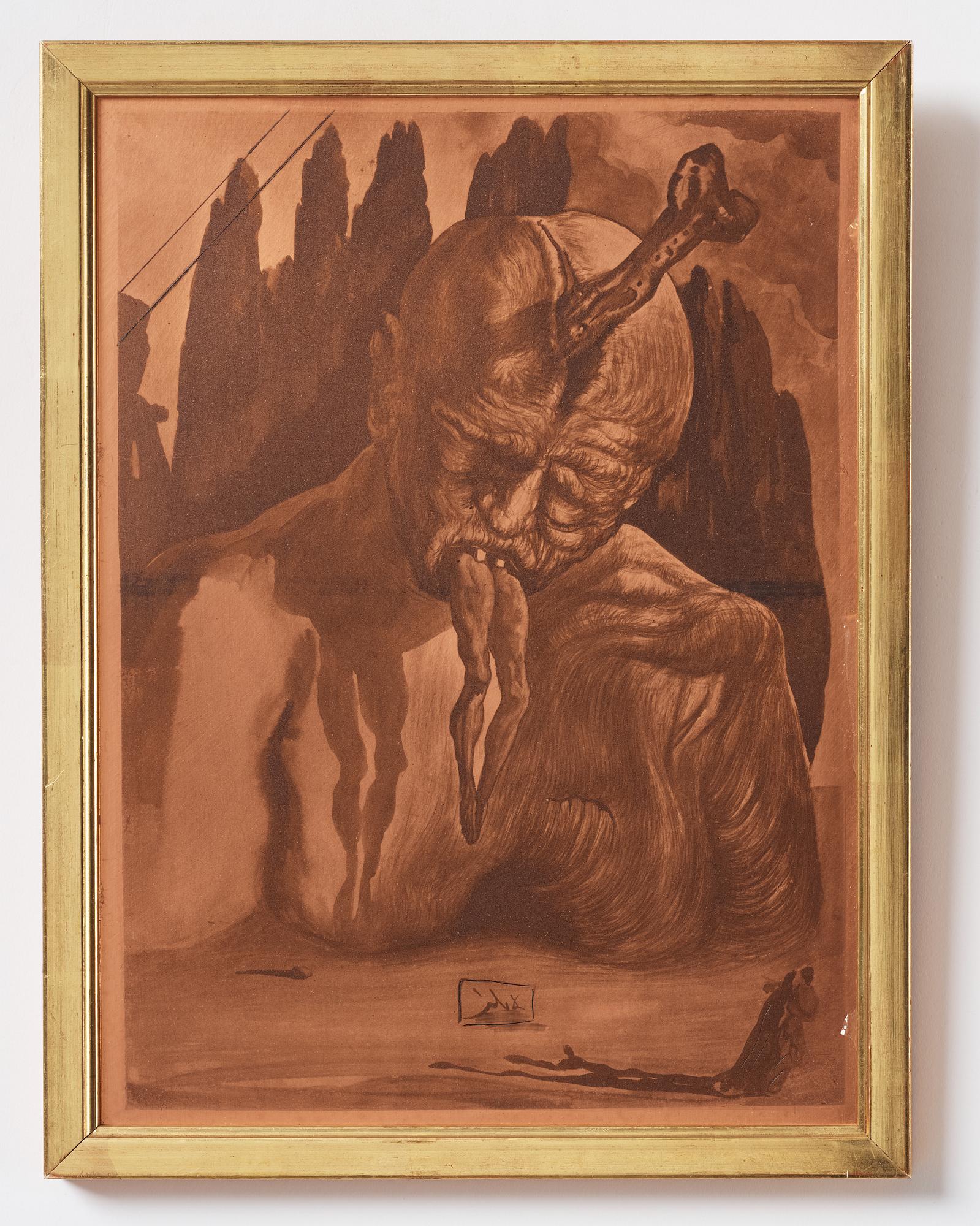 Salvador Dalí, 3 kopparplåtar, ur "The Divine Comedy", Deluxe-utgåvan.