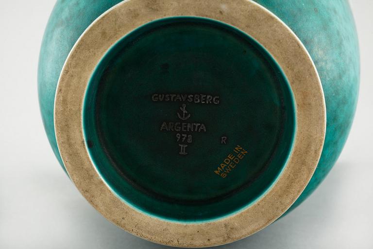 A stoneware vase by Wilhelm Kåge for Gustavsberg, 20th century.