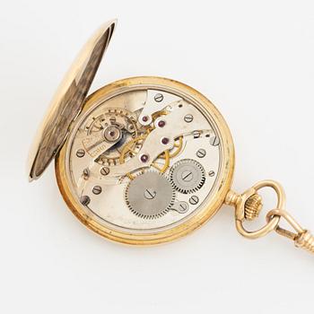 Mildia, 14K gold, pocket watch, 50,5 mm.