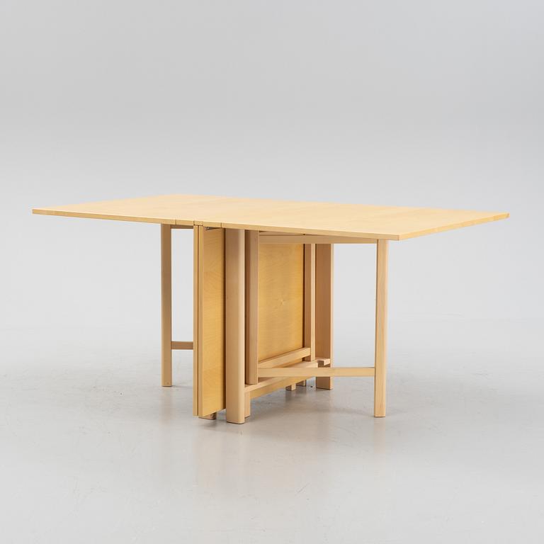 Bruno Mathsson, a birch 'Maria Flap' table,