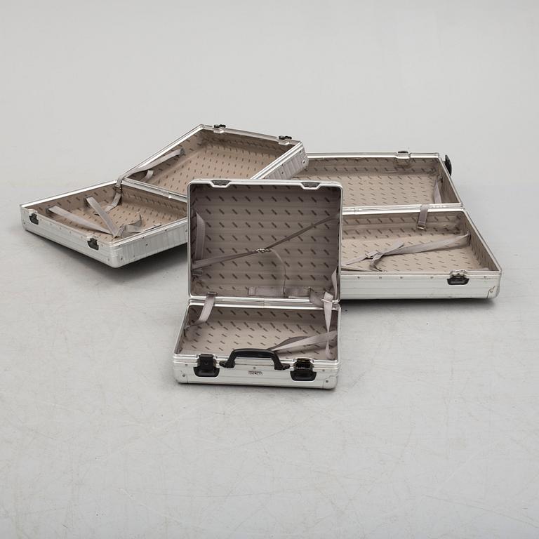 A set of three Rimowa bags later part of the 20th century.
