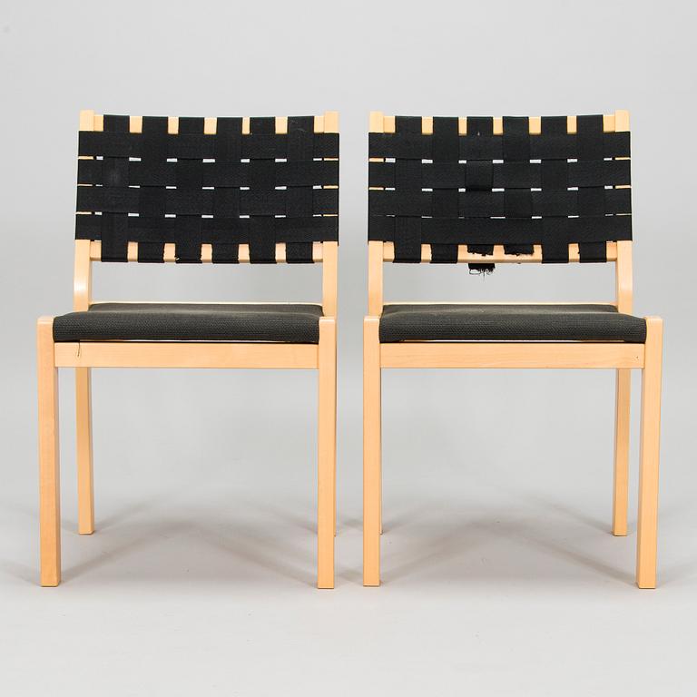 Alvar Aalto, stolar, 4 st, modell 611, Artek 2006.