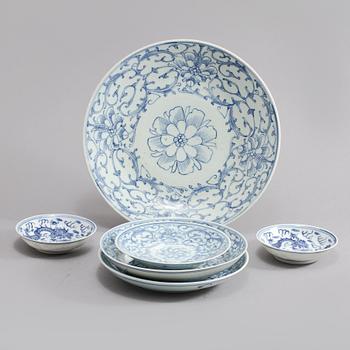 FAT, 6 st, porslin, Kina, 1800-tal.