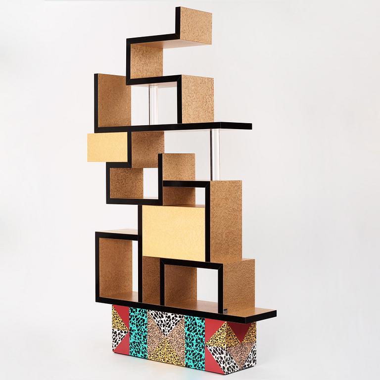 Ettore Sottsass, a "Max" bookcase, Memphis, Italy, post 1987.