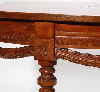 SALONGSGRUPP, 8 delar, sengustaviansk stil, Lindome omkring 1900.