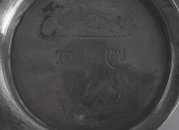 BÄGARE, silver, Conrad Heitmüller(1735-1779/1780) Nyköping 1760.