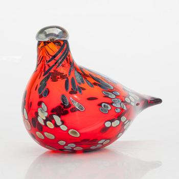 Oiva Toikka, A glass bird, signed O. Toikka Nuutajärvi.