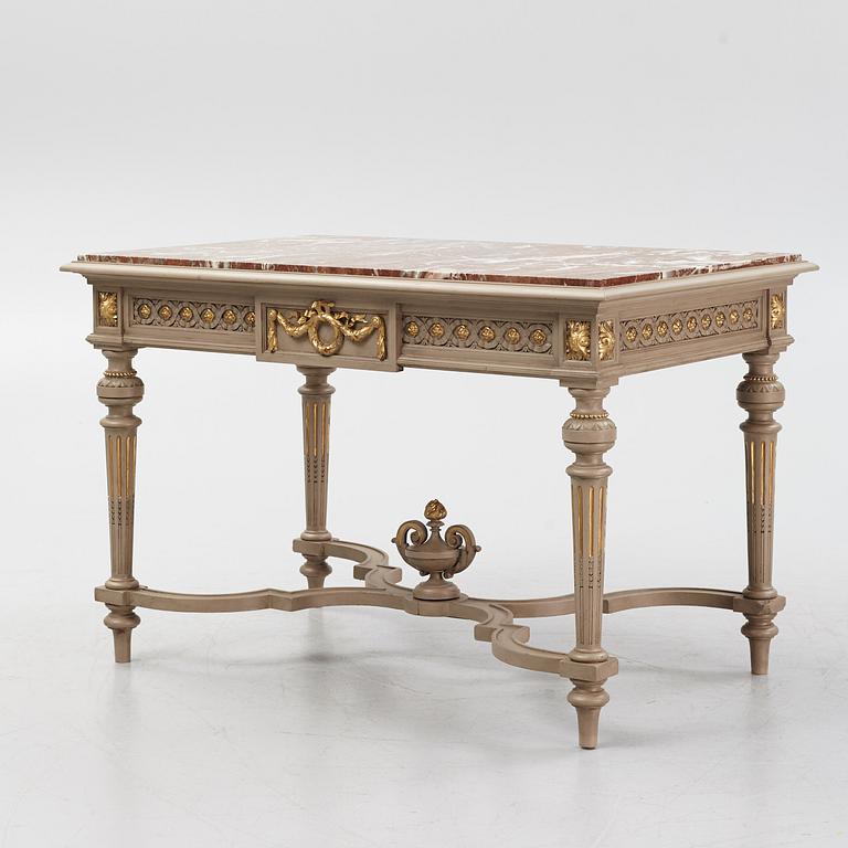 A Louis XVI-style table de milieu, first part of the 20th century.