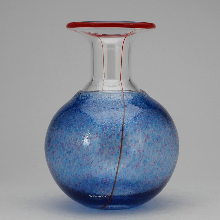 FLASKA, glas, Bertil Vallien, Kosta Boda.