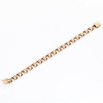 A 14K gold Bismarck link bracelet, Westerback, Helsinki 1967.