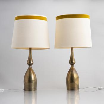 Table lamps, a pair, second half of the 20th century.