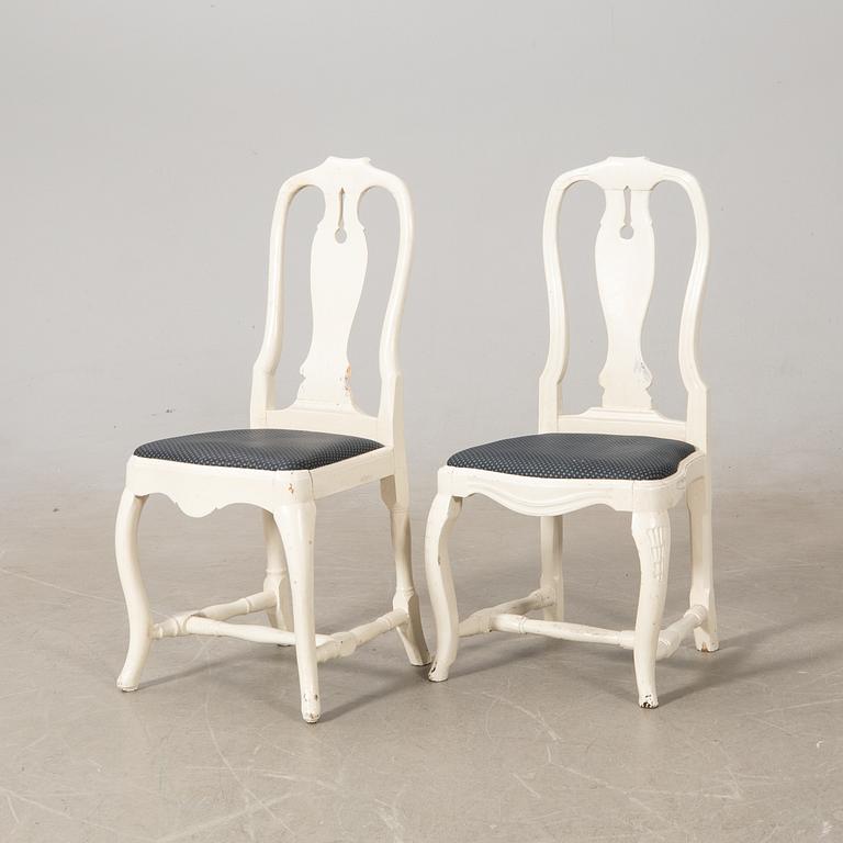 Chairs a pair, late Baroque first half of the 18th century.