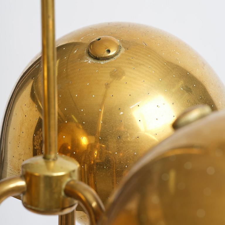 Carl-Axel Acking, taklampa, modell "958", Bröderna Malmströms Metallvarufabrik, Malmö, 1940-tal.