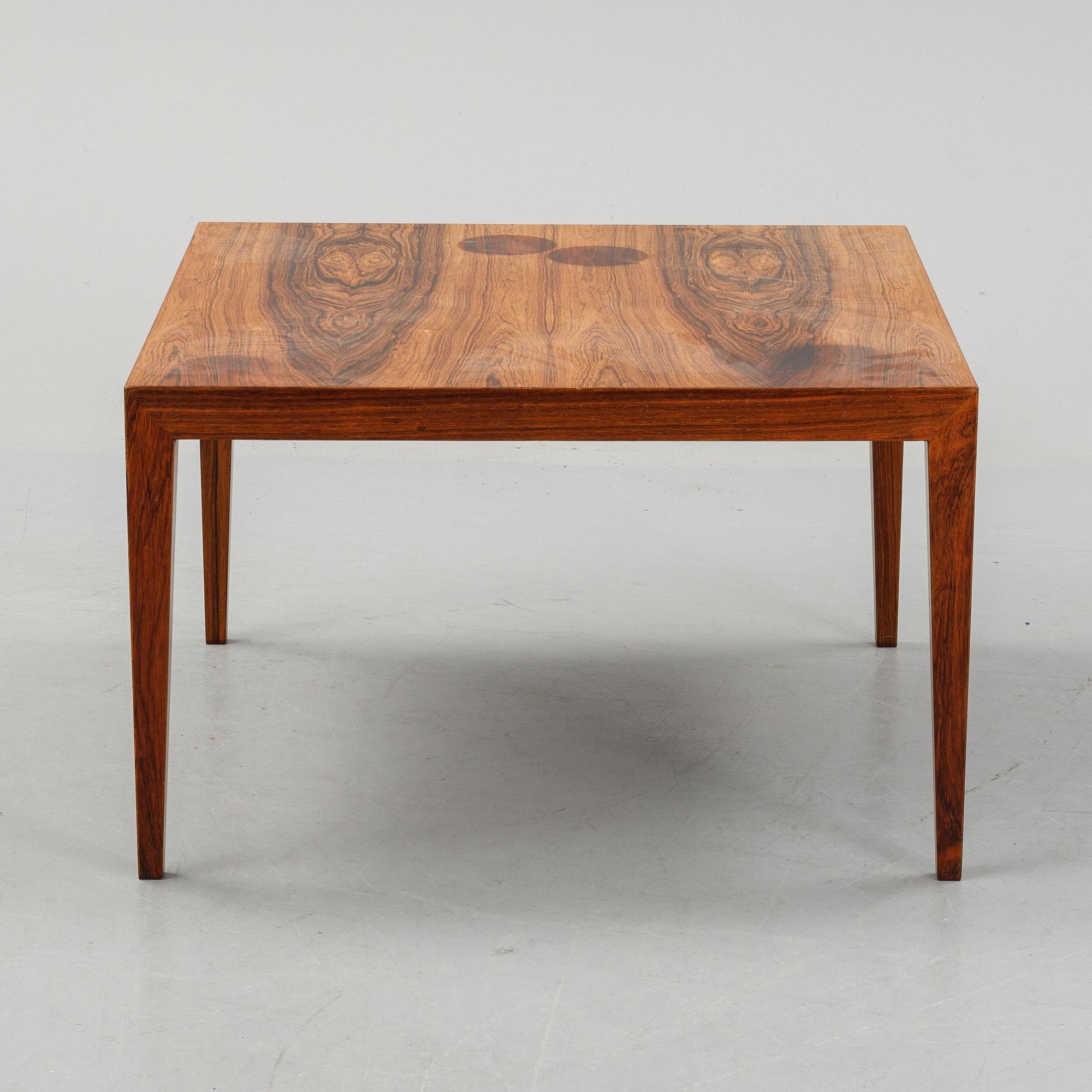 Severin Hansen, a rosewood table, Haslev, Denmark, 1960's.