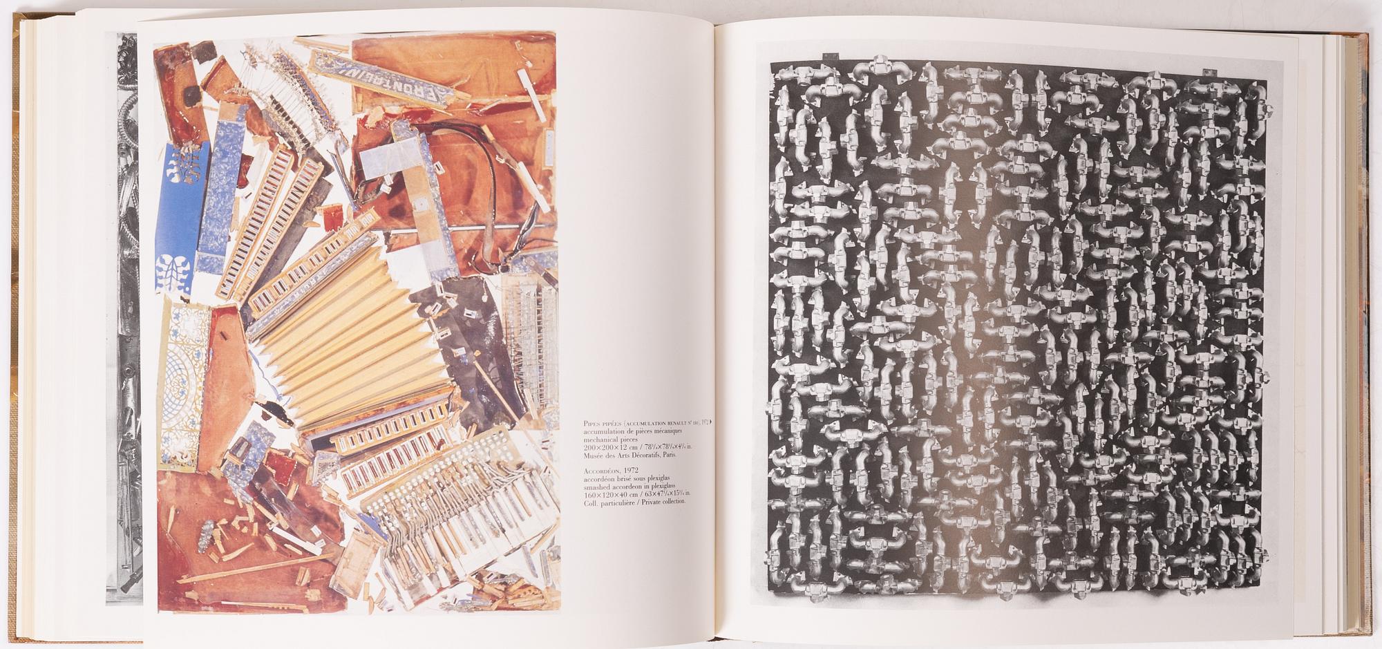 Arman (Armand Pierre Fernandez), FERNANDEZ ARMAN, a book and two signed and numbered lithographs 62/100.