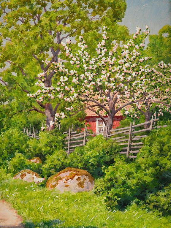 Johan Krouthén, Blooming fruit trees.
