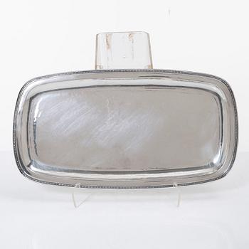 A Swedish sterling silver tray, mark of Company MGAB, Uppsala 1964.