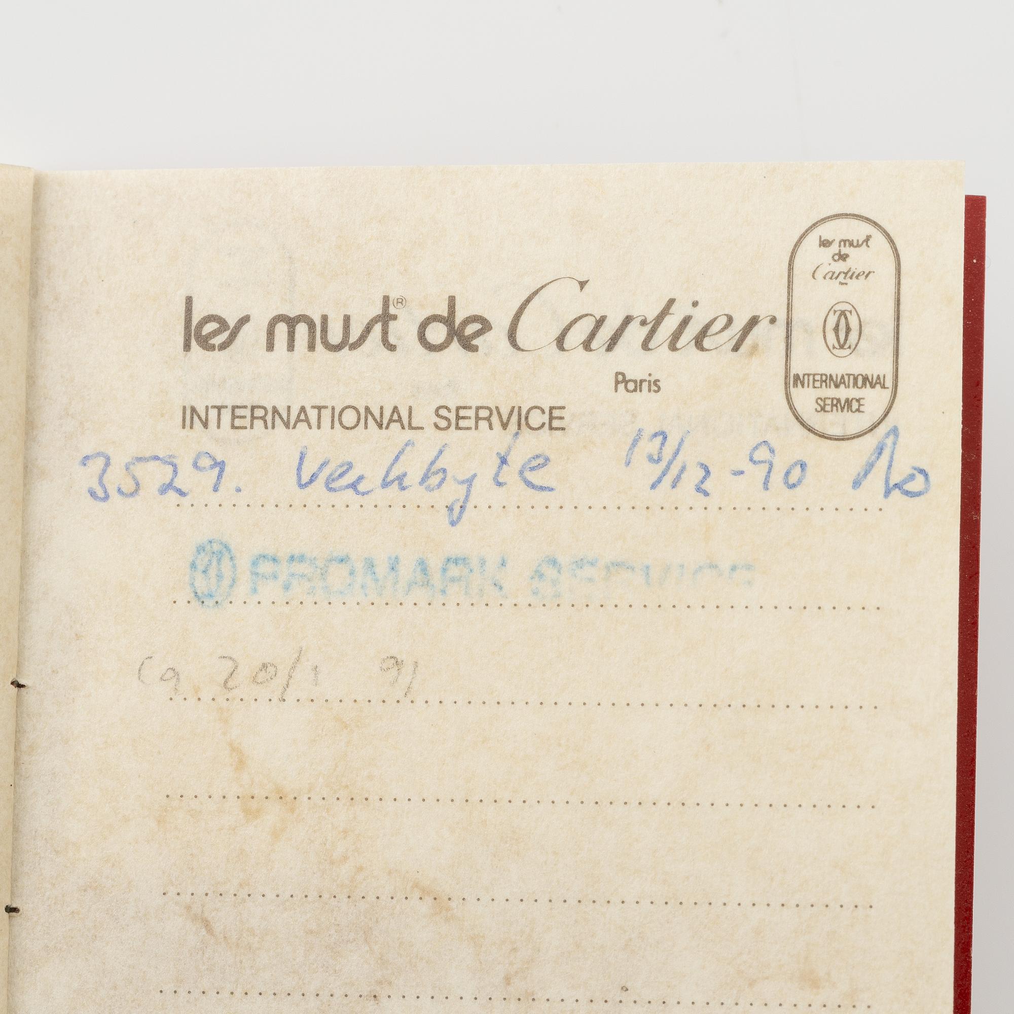 Cartier, must de CARTIER, VLC, wristwatch, 24 mm.