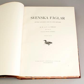 The von Wright Brothers, book work, 3 vols "Swedish Birds", A. Börtzells Printing Co. Ltd., Stockholm, 1924-1929.