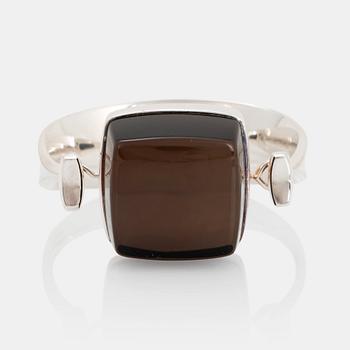 Vivianna Torun Bülow-Hübe, a sterling and qvartz bangle, Georg Jensen, Denmark, design nr 203B.