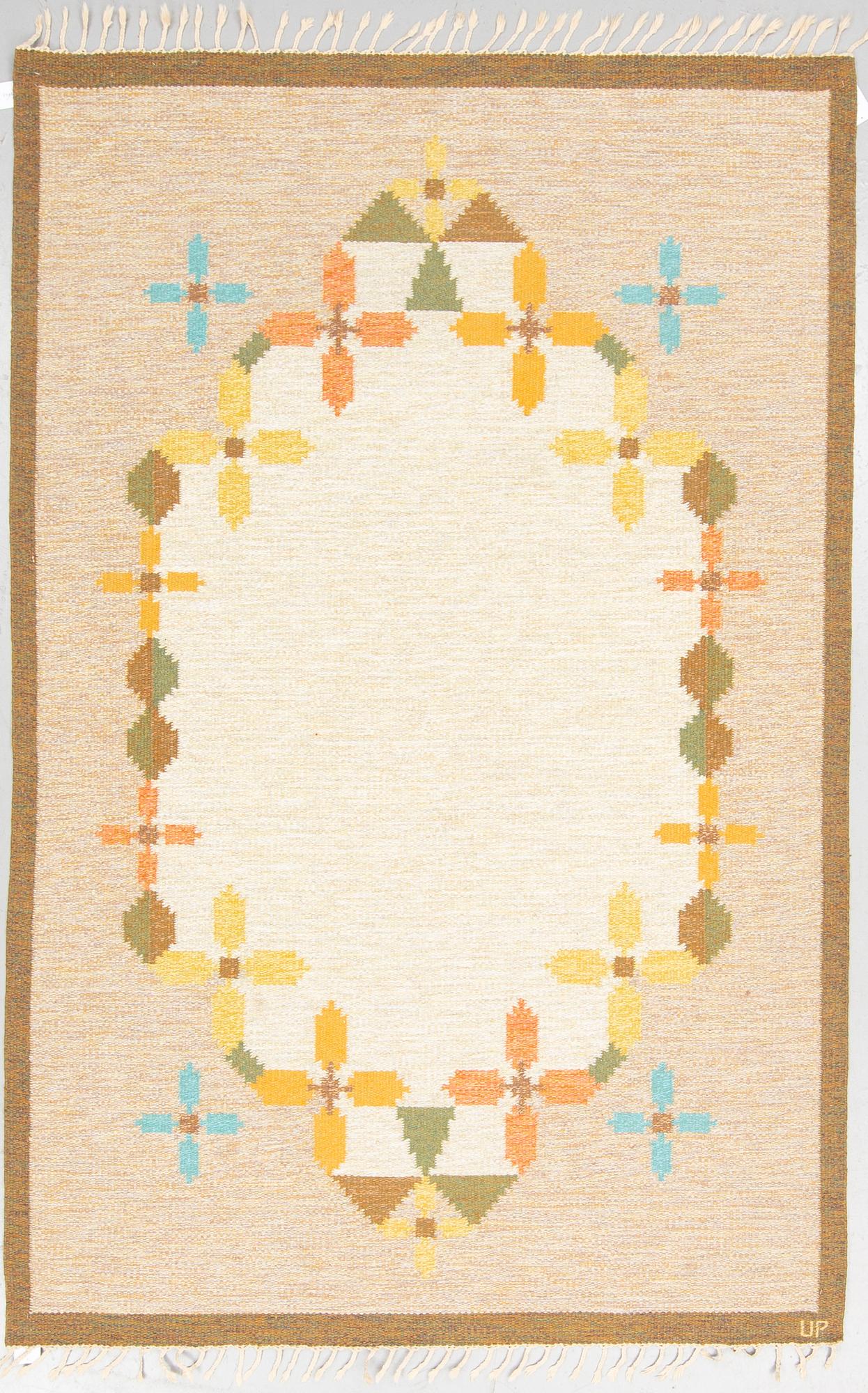 ULLA PARKDAL, MATTA, rölakan, ca 256,5 x 166 cm, signerad UP.