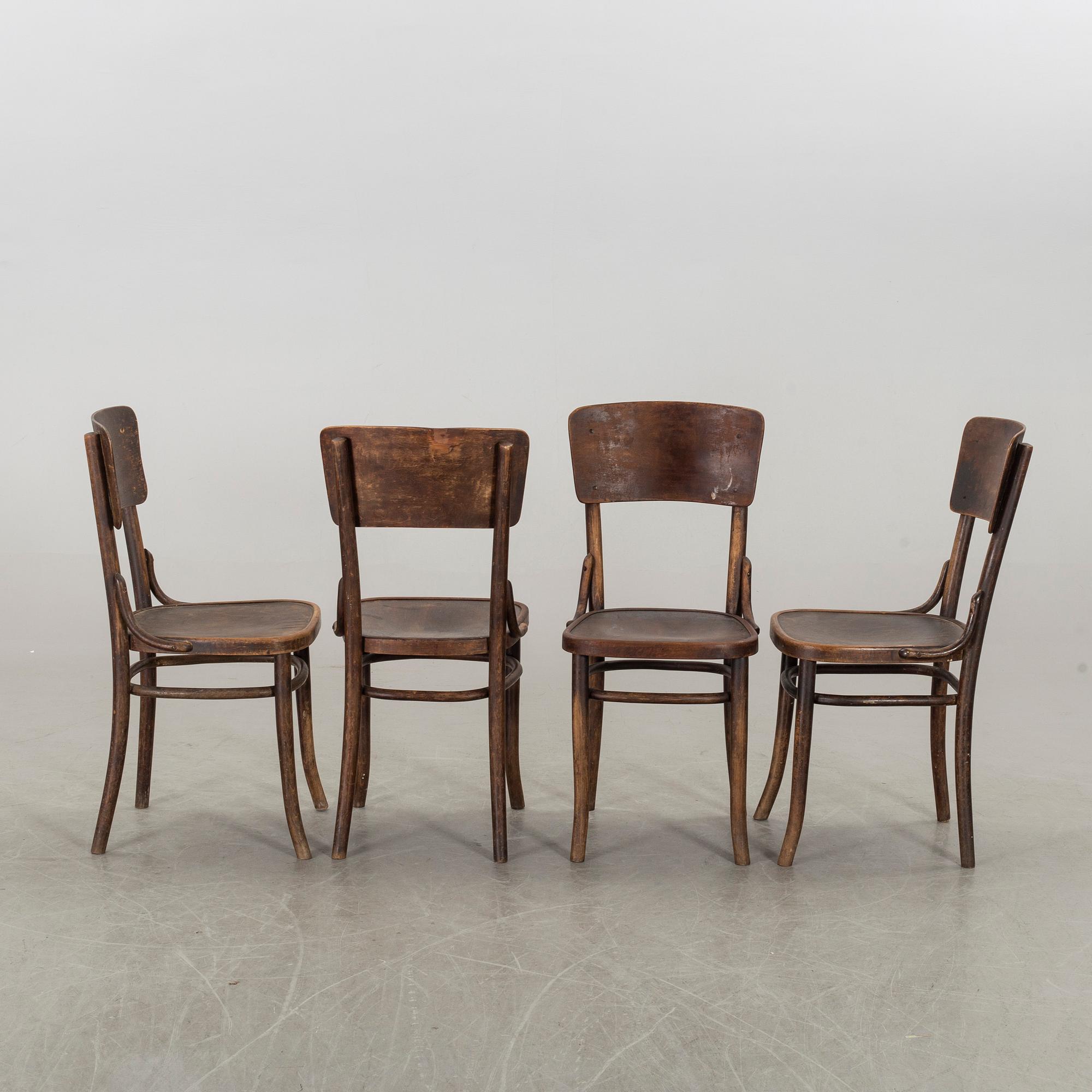 STOLAR 4 st Thonet/Mundus tidigt 1900-tal.