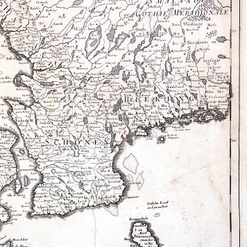 Guillaume de L'Isle, map 1710 "Carte du Royaume de Danemarc".