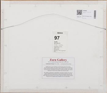 Anders Zorn, etsning, 1916, signerad.